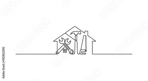 3D illustration of a real estate market concept featuring a residential house icon and property growth graph designed as a business sign for a housing construction sale