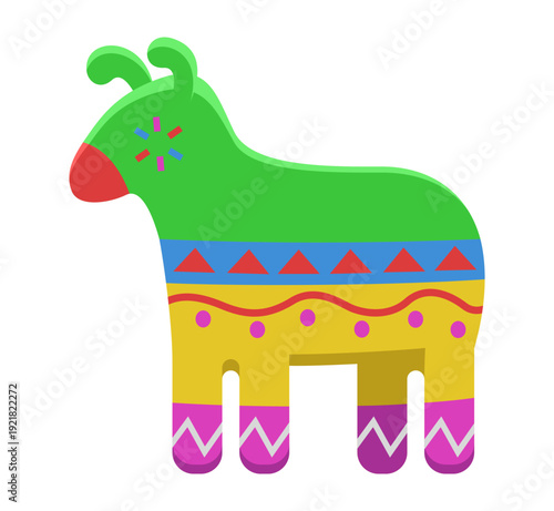 Pinata decorated to celebrate Cinco de Mayo, Mexico's national holiday.