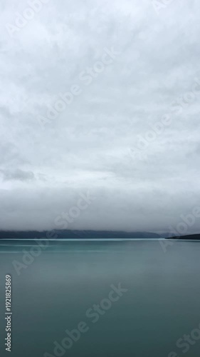 Glacial Lake with Faint Reflections