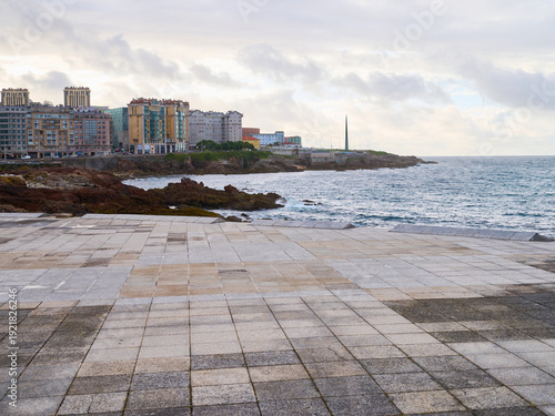 A Coruña on a cloudy day