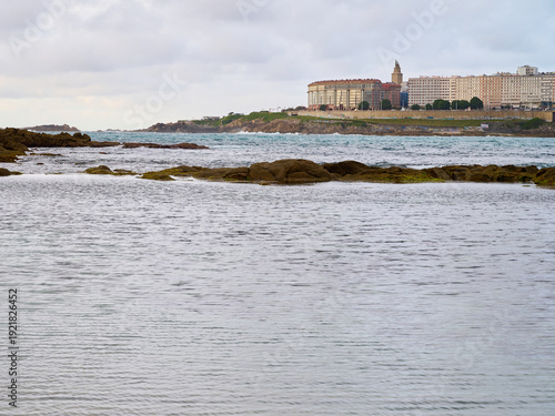 A Coruña on a cloudy day