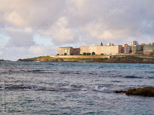 A Coruña on a cloudy day