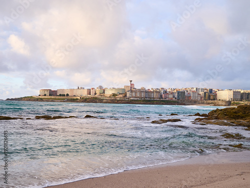 A Coruña on a cloudy day