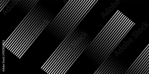 3D techno abstract background overlap layer on dark space with glowing white circles shape decoration. Modern graphic design element lines style concept for banner  flyer  card vector line