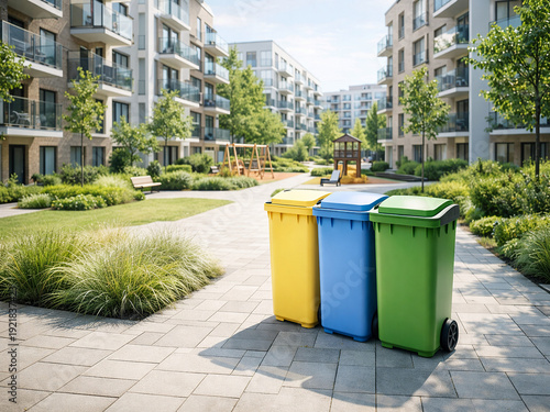 Waste Sorting System in Modern Urban Residential Area for Environmental Promotion