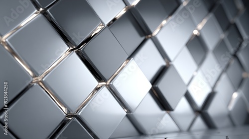 Silver Mesh Triangle Composition with Tactile Geometry – Immersive Visual for Generative AI Branding and Metaverse Product Launches