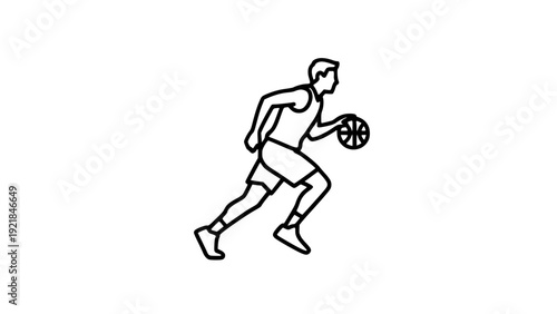 Basketball player icon
