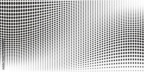 High-Quality Vector Halftone Dot Pattern Radiant Burst in Black and White, Ideal for Marketing Banners and Product Backgrounds