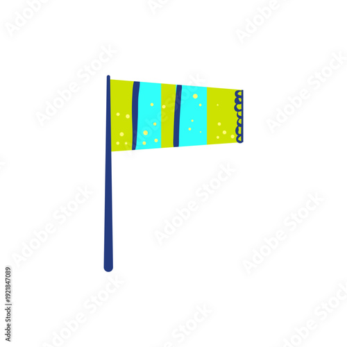 Yellow Wind Vane Letter P