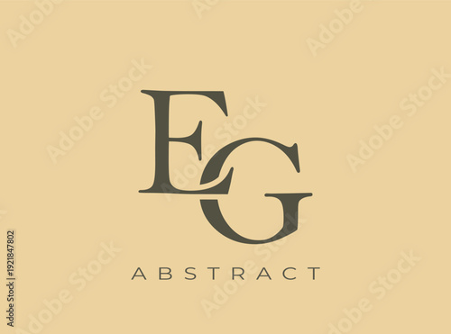 Elegant EG Monogram Logo Design. Perfect for branding, stationery, luxury goods, corporate identity and logo design