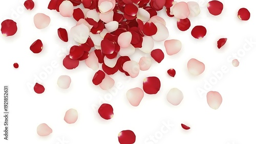Delicate Scattered Rose Petals Romantic Background