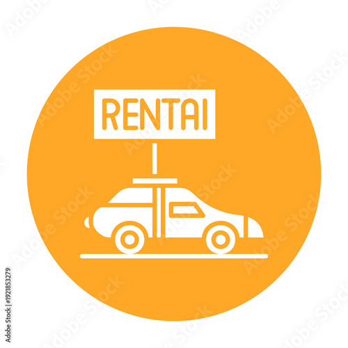 Car Rental Vector Icon