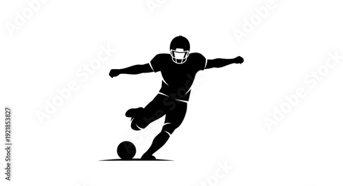 football player silhouette