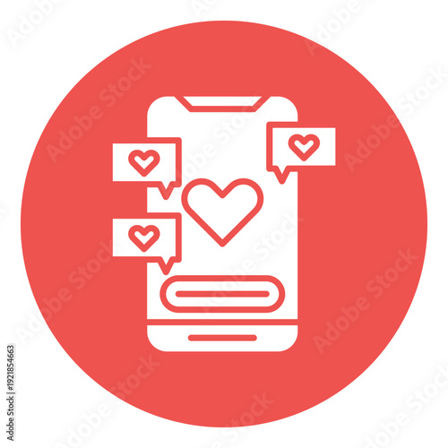 Love Chatroom Vector Icon