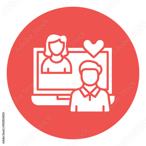 Virtual Date Vector Icon