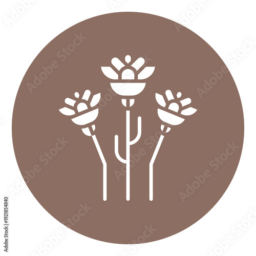 Virtual Flowers Vector Icon