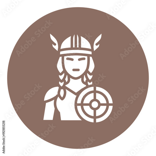 Shieldmaiden Vector Icon