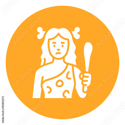 Cavewoman Vector Icon