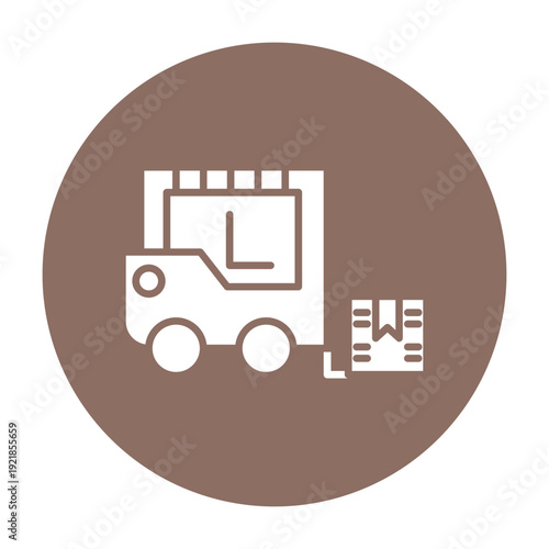 Forklift Vector Icon