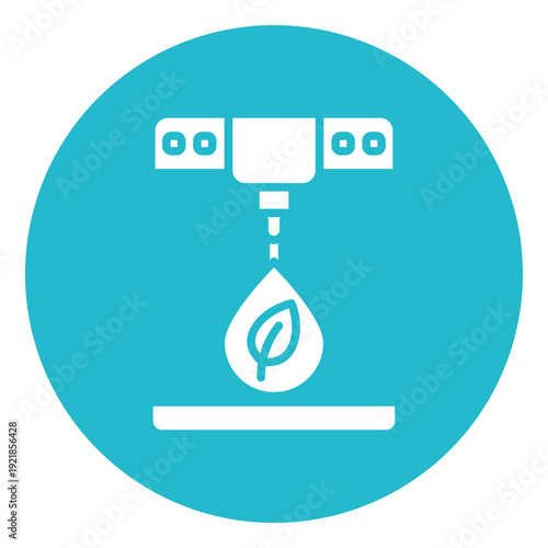 Bioprinting Vector Icon