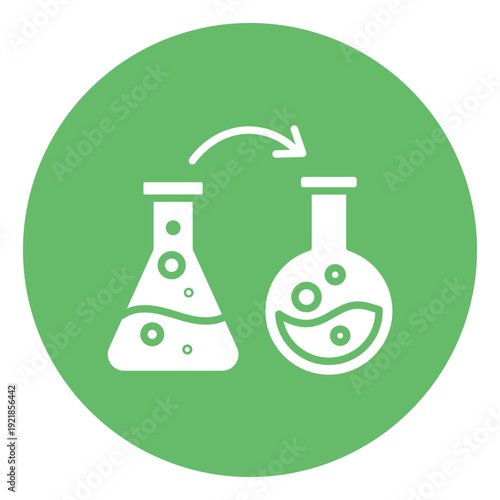 Chemical Reaction Vector Icon