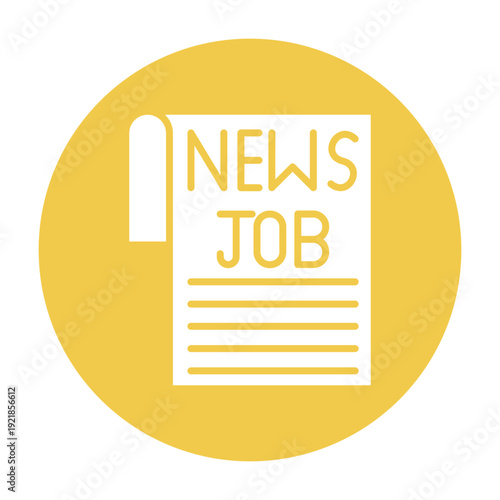 Newspaper Ad Vector Icon