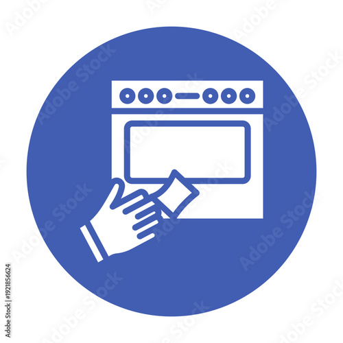 Oven Cleaner Vector Icon