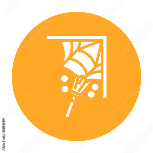 Cobweb Remover Vector Icon