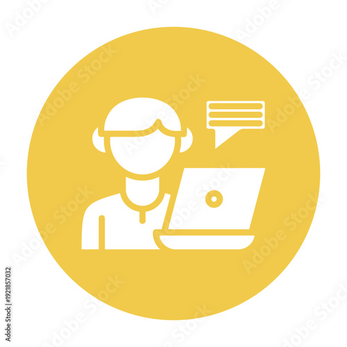 Forum Marketing Vector Icon