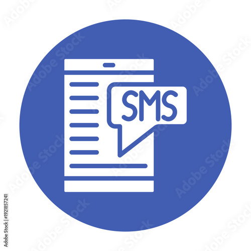 SMS Marketing Vector Icon