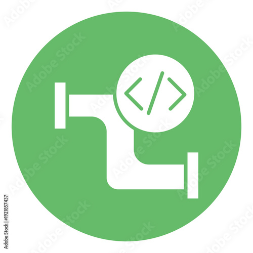 Build Pipeline Vector Icon