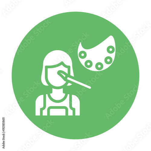 Makeup Artist Vector Icon