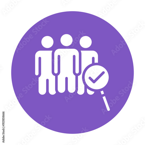 Press Screening Vector Icon