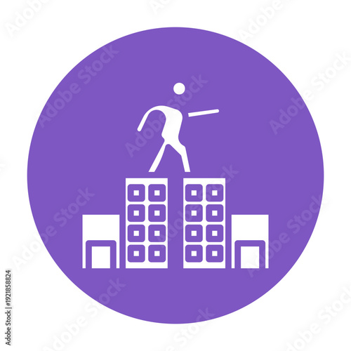 Stunt Performer Vector Icon