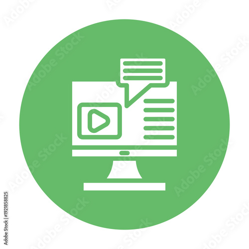 Subtitles Vector Icon