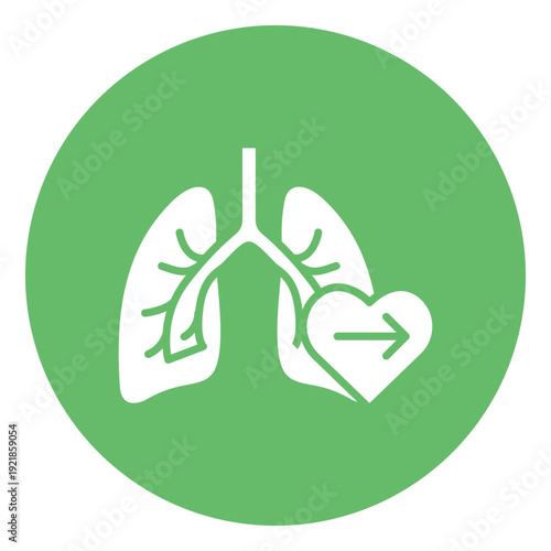 Lung Transplant Vector Icon