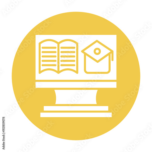Online Education Vector Icon