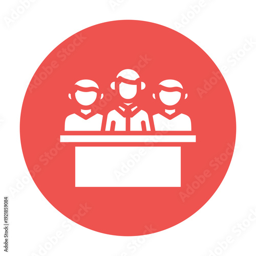 Board Meeting Vector Icon