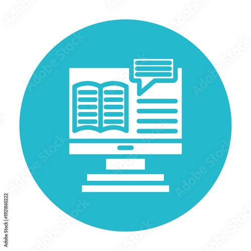 ELearning Platform Vector Icon