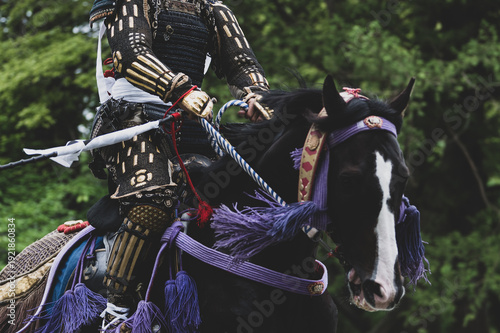 Fotografie 鎧を着た騎馬武者