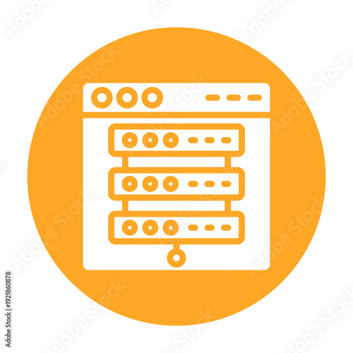 Cache Server Vector Icon