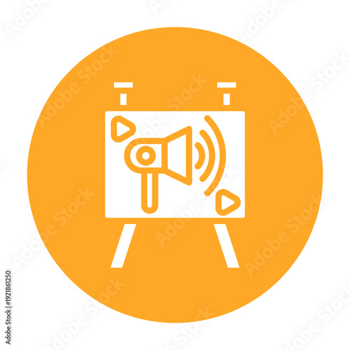 Digital Signage Vector Icon