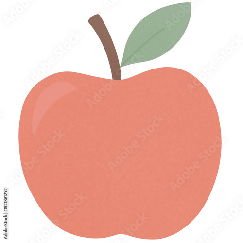 Tableau sur toile Minimal Red Apple