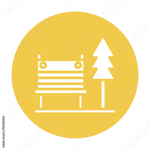 Rest Area Vector Icon