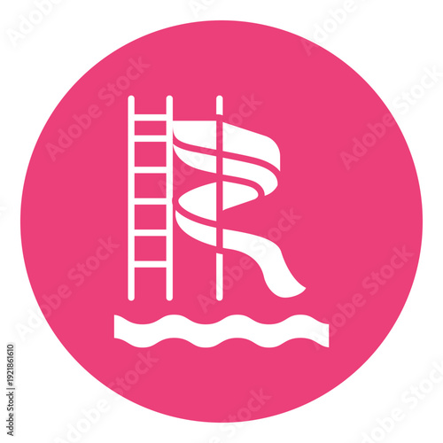 Water Slide Vector Icon
