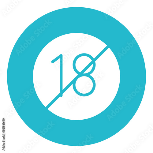 Age Limit Vector Icon