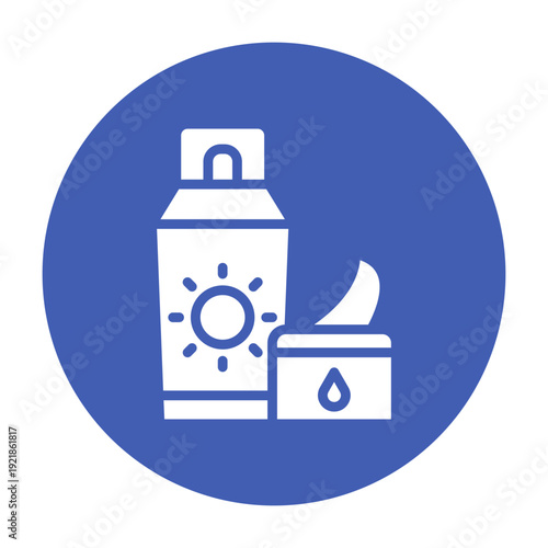 After Sun Gel Vector Icon