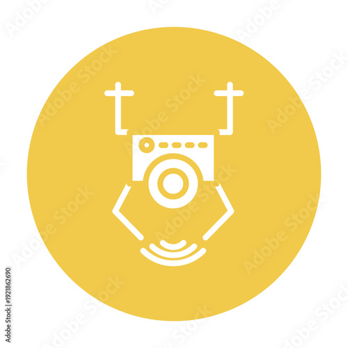 Surveillance Drone Vector Icon