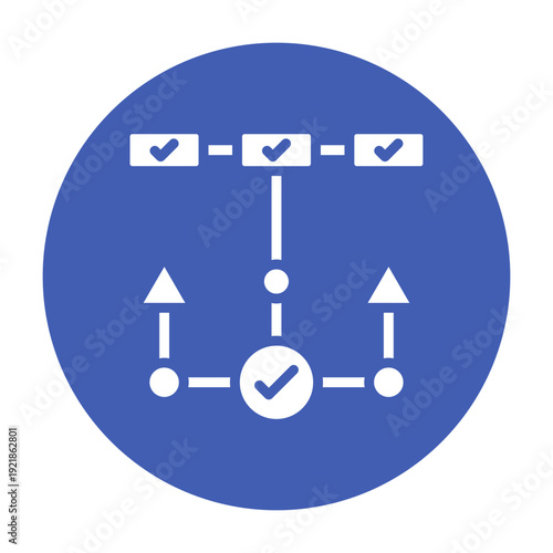 Decision Tree Vector Icon