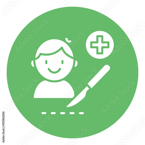Pediatric Surgery Vector Icon